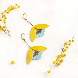 Boucles d'oreilles Ginkgo @bonjourbibiche