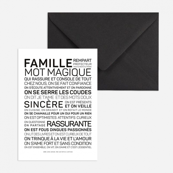 Carte de voeux Famille @bonjourbibiche