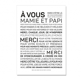 Carte de voeux Grands parents @bonjourbibiche