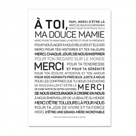 Carte de voeux Mamie @bonjourbibiche