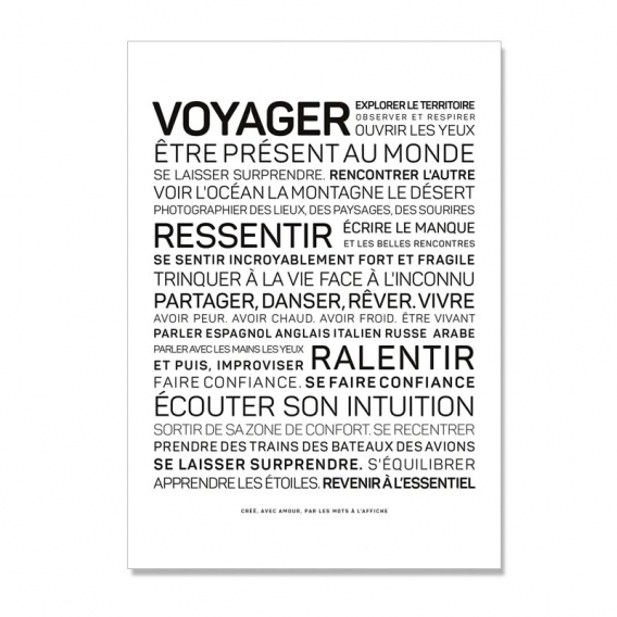 Carte postale Voyage @bonjourbibiche