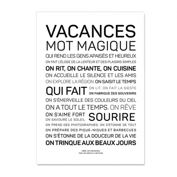 Carte postale Vacances @bonjourbibiche