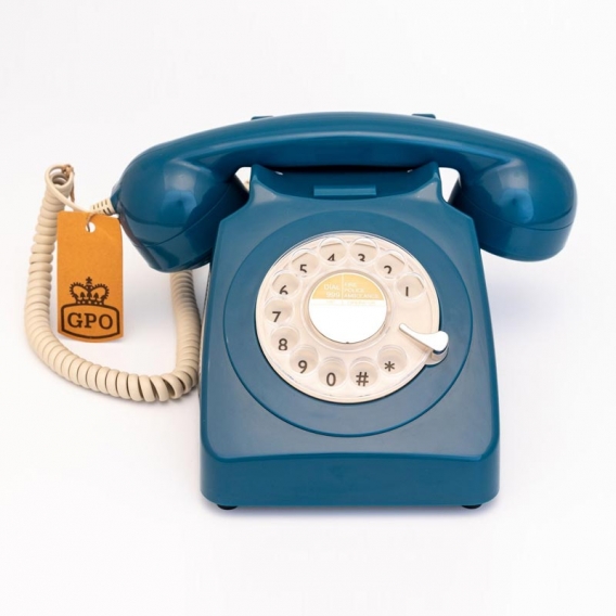 Téléphone vintage bleu @bonjourbibiche