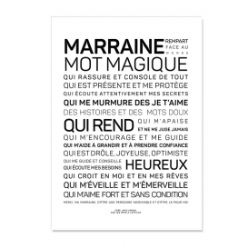 Carte Marraine @bonjourbibiche