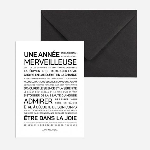 Carte pour bonne année @bonjourbibiche