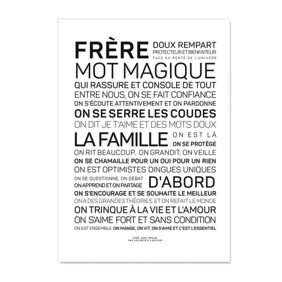 Carte FRERE @bonjourbibiche