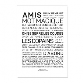 Carte postale Amis @bonjourbibiche