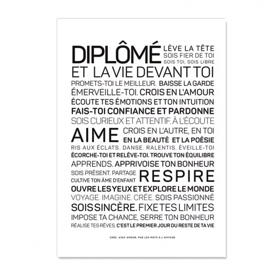 Carte Diplôme @bonjourbibiche