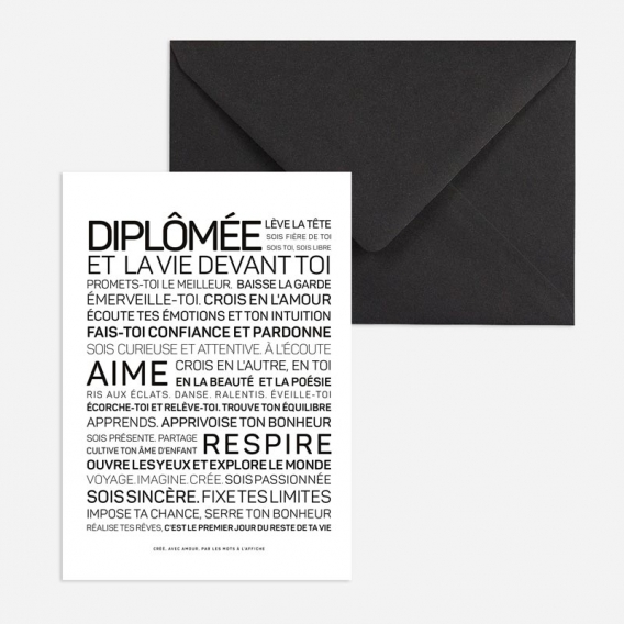 Carte Diplôme @bonjourbibiche