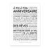 Carte anniversaire avec texte @bonjourbibiche