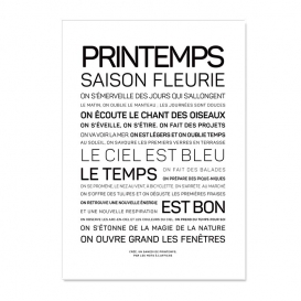 Carte postale Printemps @bonjourbibiche
