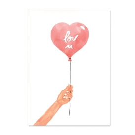 Carte Ballon coeur @bonjourbibiche