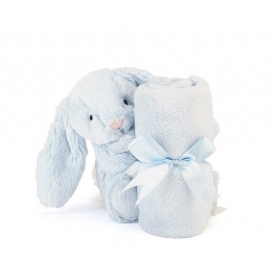 Doudou Lapin bleu @bonjourbibiche