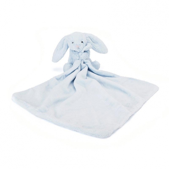 Doudou plat Lapin bleu @bonjourbibiche