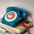 Telephone retro bleu @bonjourbibiche