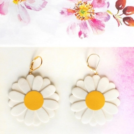 Boucles d'oreilles Marguerite @bonjourbibiche