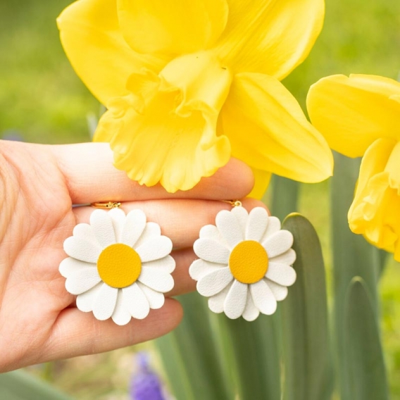 Boucles d'oreilles en cuir @bonjourbibiche