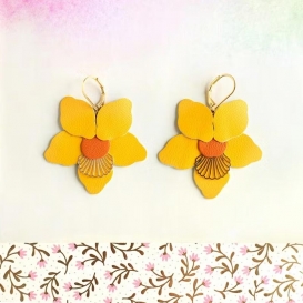 Boucles d'oreilles en forme de fleur @bonjourbibiche