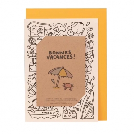 Jolie carte Bonnes vacances @bonjourbibiche