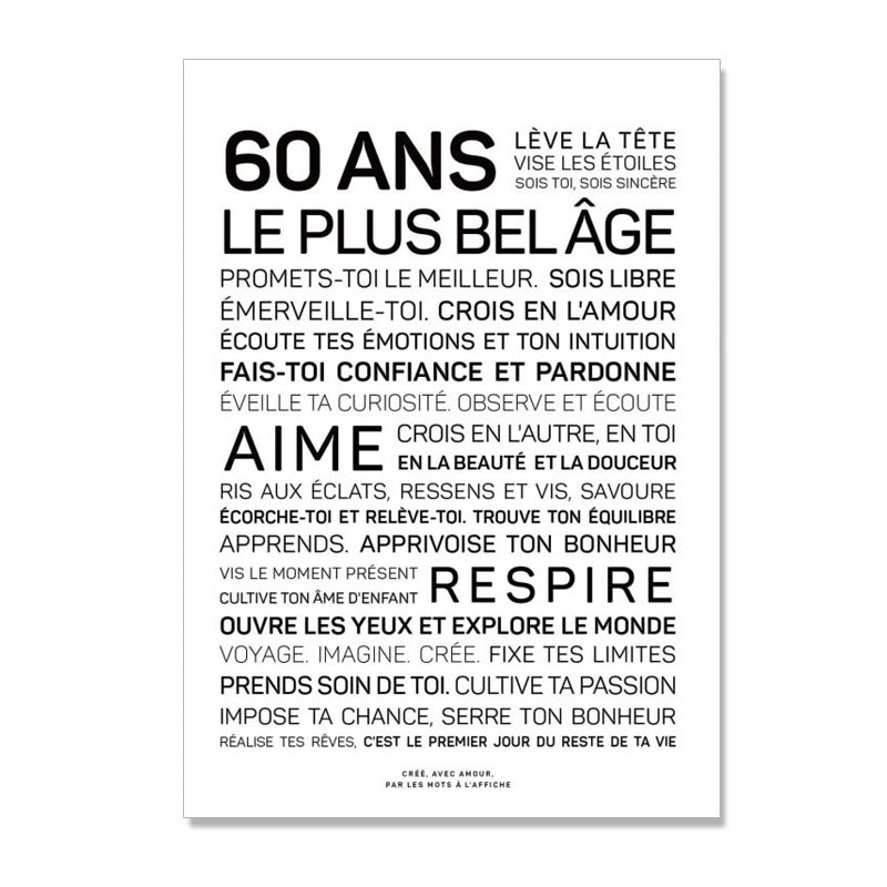 Carte anniversaire 60ans