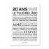 Carte anniversaire 20ans @bonjourbibiche