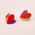 Boucles d'oreilles en forme de coeur @bonjourbibiche