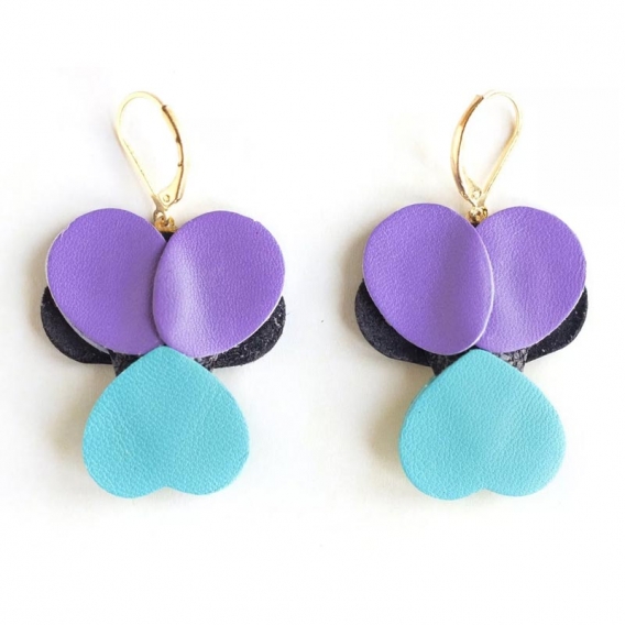 Boucles d'oreilles en forme de fleur @bonjourbibiche