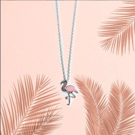 Collier Flamant rose @bonjourbibiche