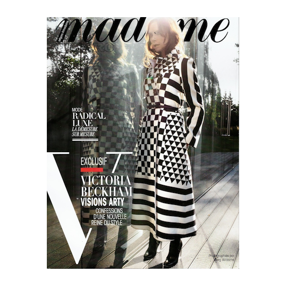 Le coussin Babette Charbon sélectionné par Madame Figaro dans le magazine du 13 novembre 2015