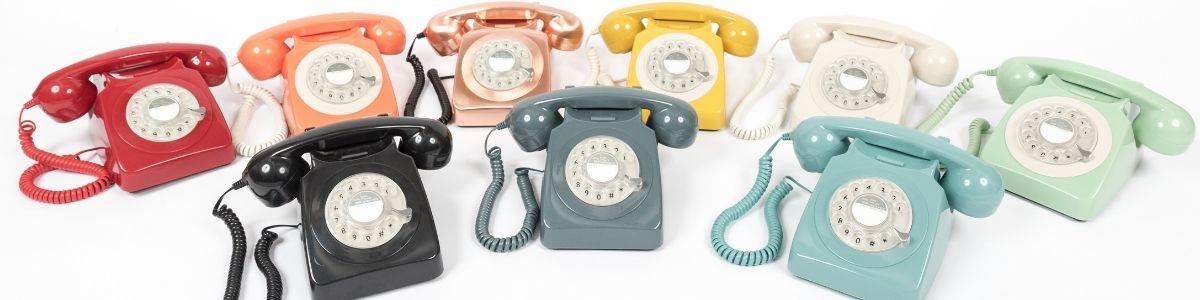 Retro Design Téléphone fixe filaire avec Cadran France