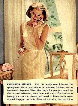 Le Princess Phone, un téléphone fixe, compact et destiné aux femmes