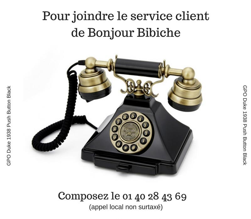 Le service client de Bonjour Bibiche, boutique en ligne de créateurs, est joignable 6j/7 de 10h00 à 20h00